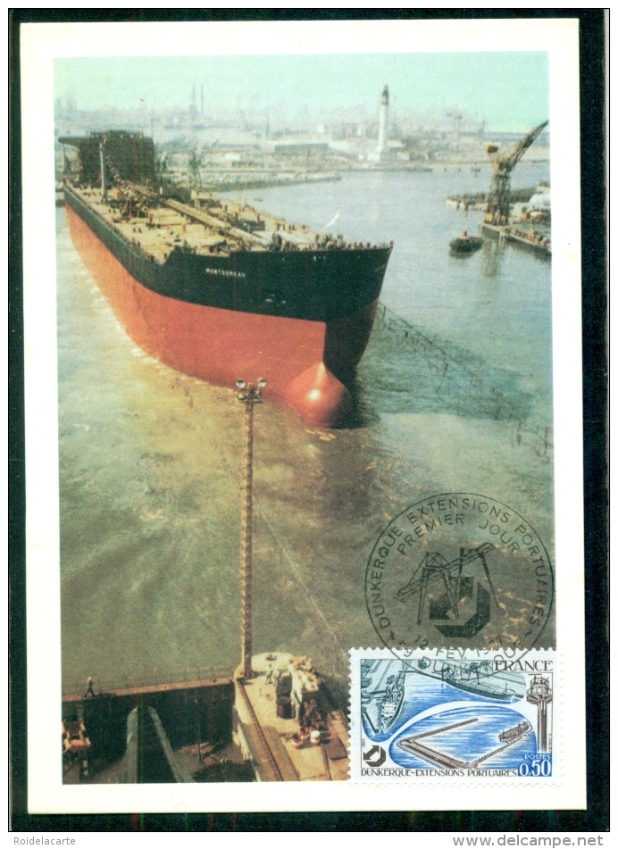 CM-Carte Maximum Card # France-1977 # Tourisme # Régions - Port De Dunkerque,Hafen,haven Of Dunkerque - 1970-1979