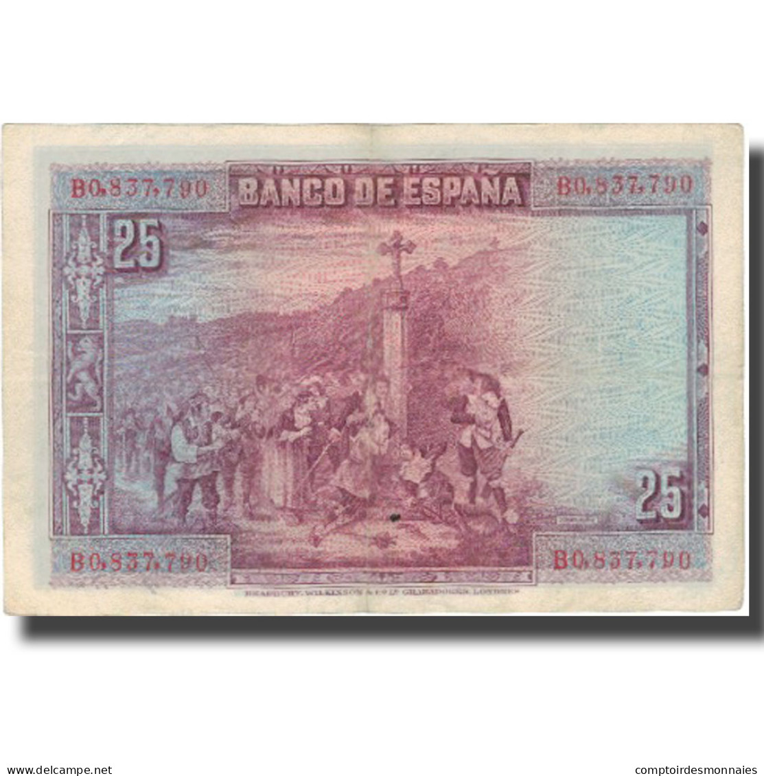 Billet, Espagne, 25 Pesetas, 1928, 1928-08-15, KM:74b, TTB - 1-2-5-25 Pesetas