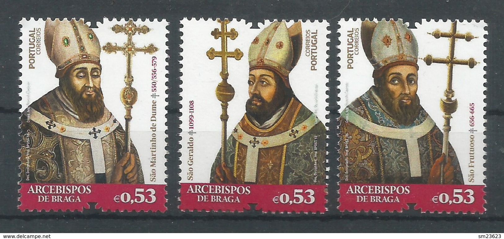 Portugal   2018 , Arcebispos De Braga - Postfrisch / MNH / (**) - Ungebraucht