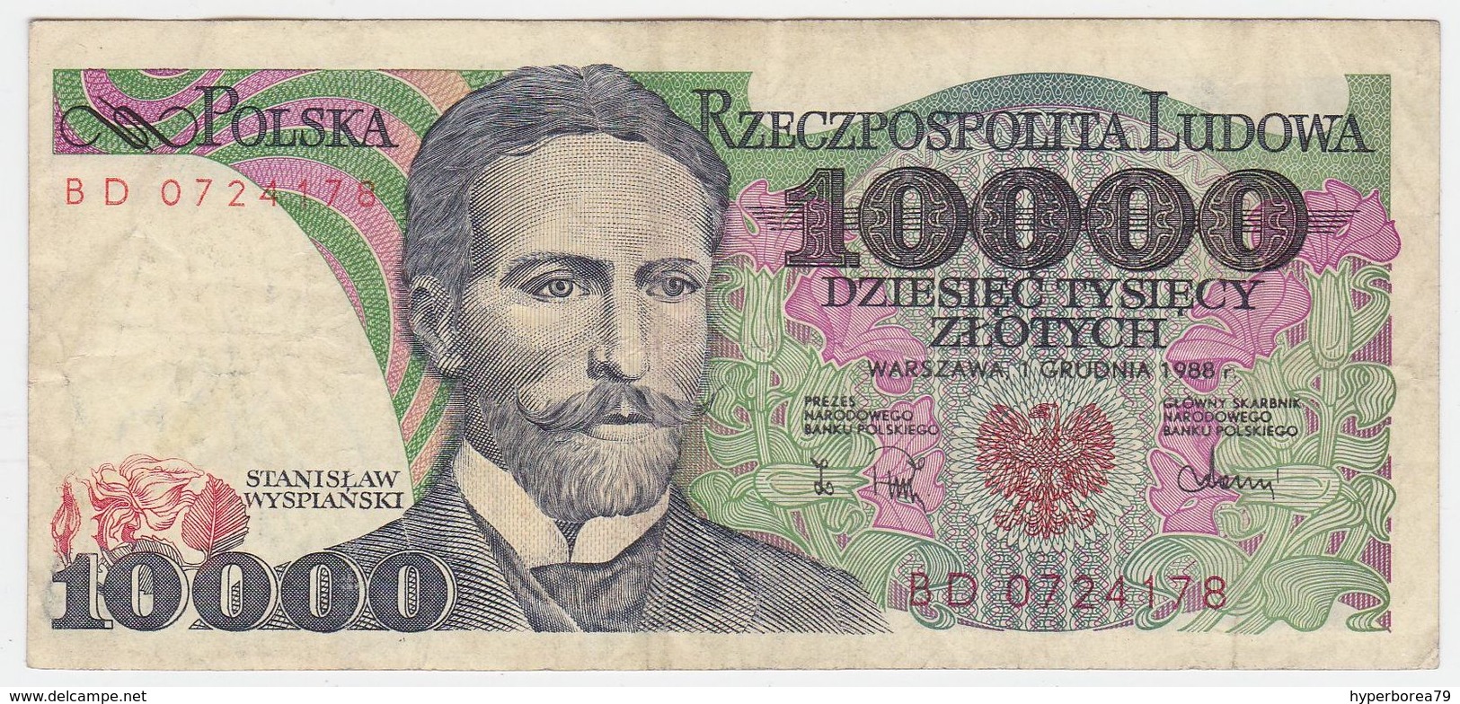 Poland P 151 B - 10000 10.000 Zlotych 1.12.1988 - Fine+ - Polen