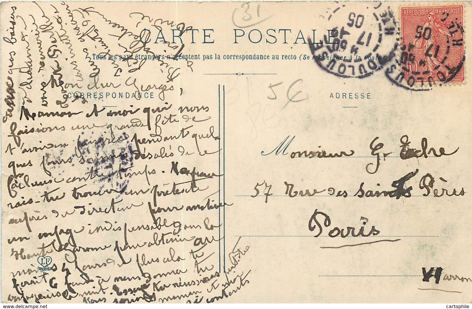 31 - THIL - Canton De Grenade En 1905 - Serie La Haute Garonne - Autres & Non Classés