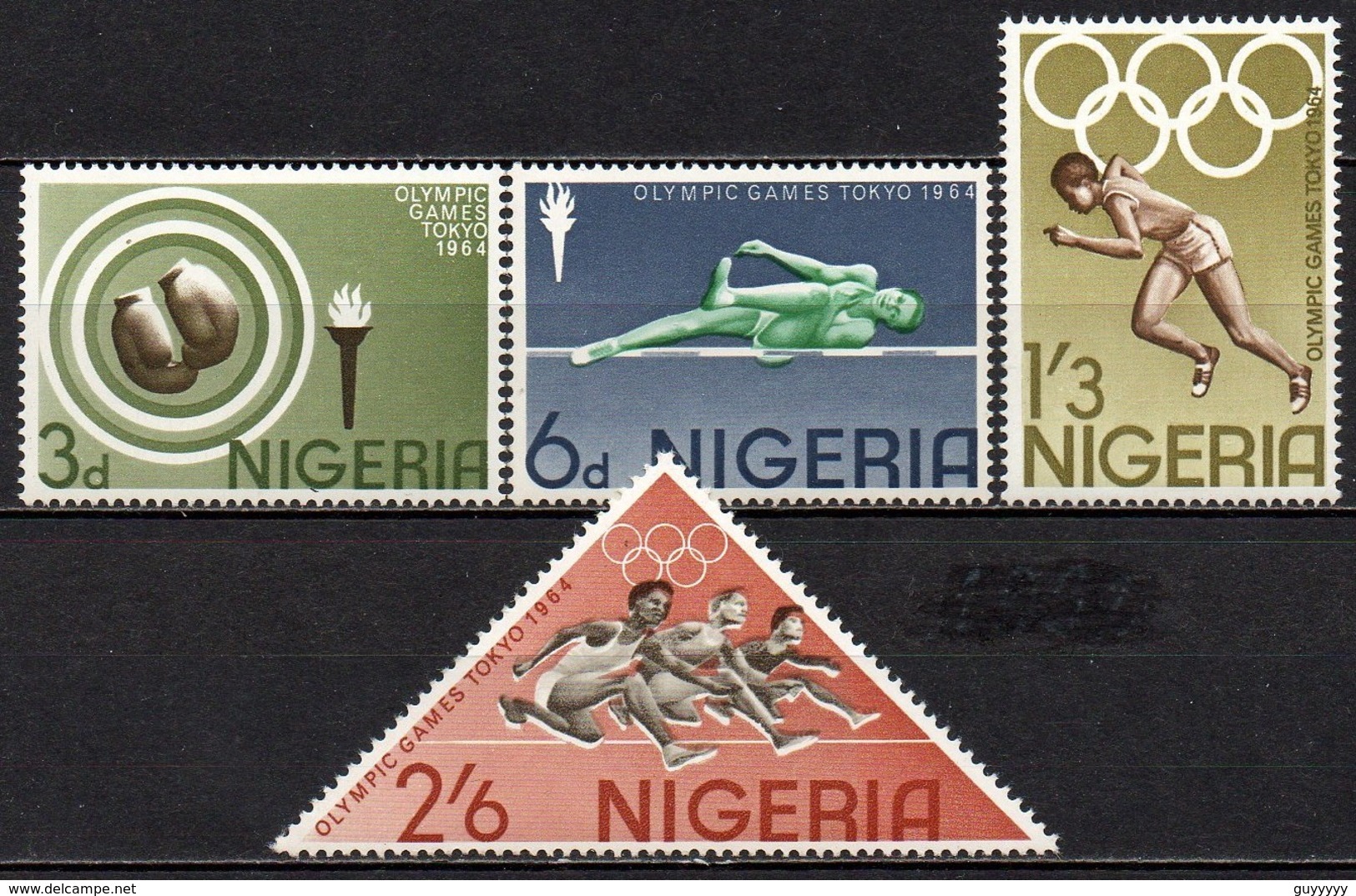 Nigeria - 1964 - Yvert N° 161 à 164 **  - Jeux Olympiques De Tokyo - Nigeria (1961-...)