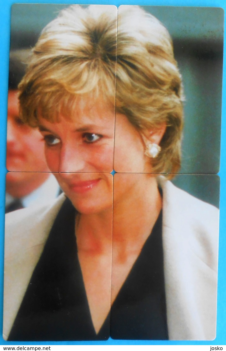 PRINCESS DIANA 1961 - 1997 ... Puzzle Set Of 4. Limited Cards 400.ex Only * Lady Di Princesse Diana Forever England Rose - Puzzle