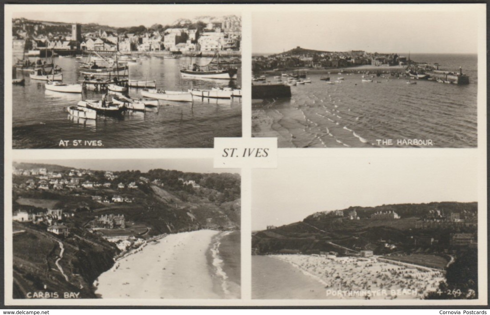 Multiview, St Ives, Cornwall, C.1950 - Judges RP Postcard - St.Ives