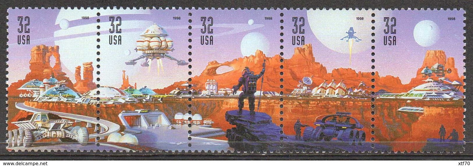 USA 1998 Space Discovery - Unused Stamps