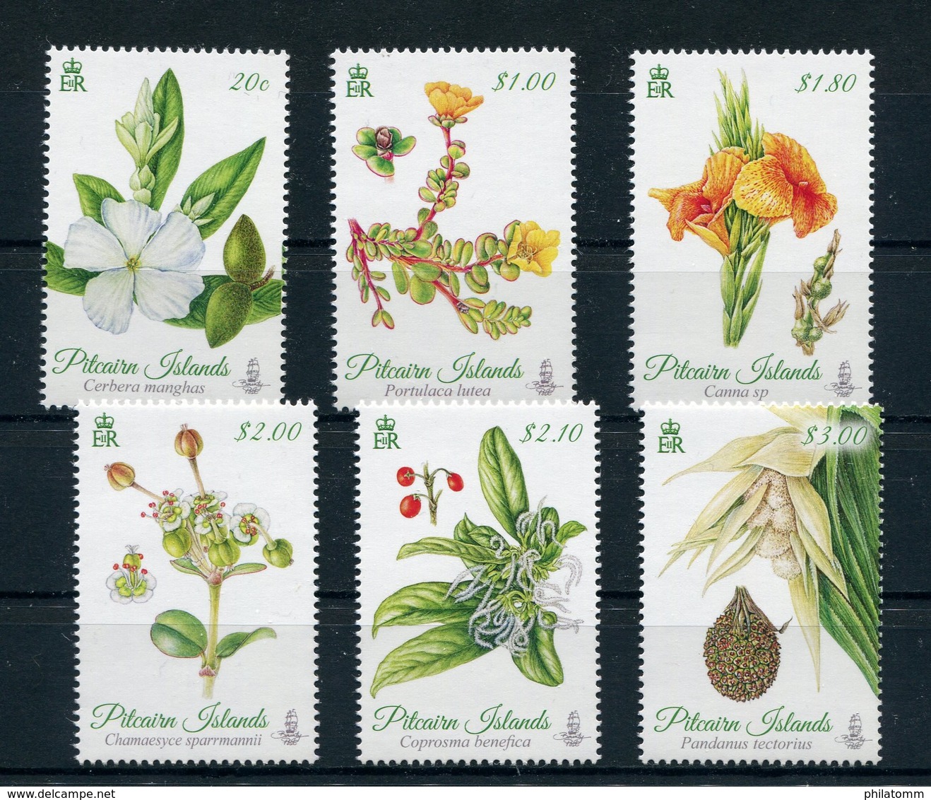Pitcairn - Mi.Nr. 907 / 912 - "Pflanzen" ** / MNH (aus Dem Jahr 2014) - Pitcairninsel