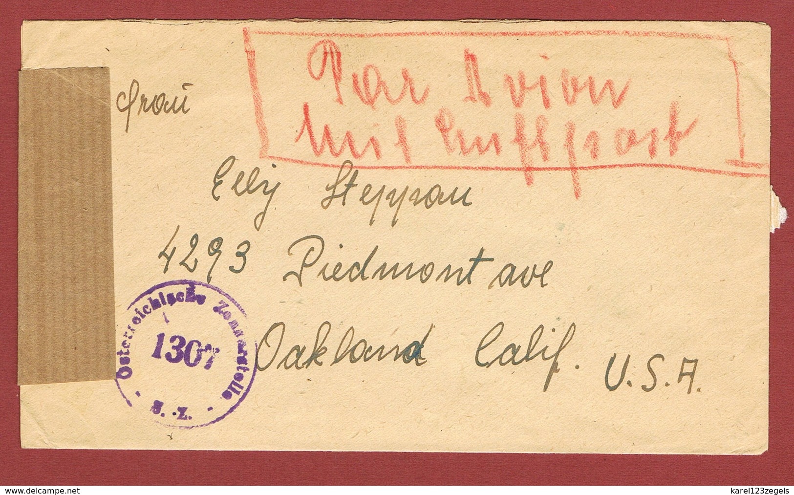 Luftpostbrief Ab Gols Nach U S A  1948 Porto 4.60 Sch.   ; 2 Scan - Briefe U. Dokumente
