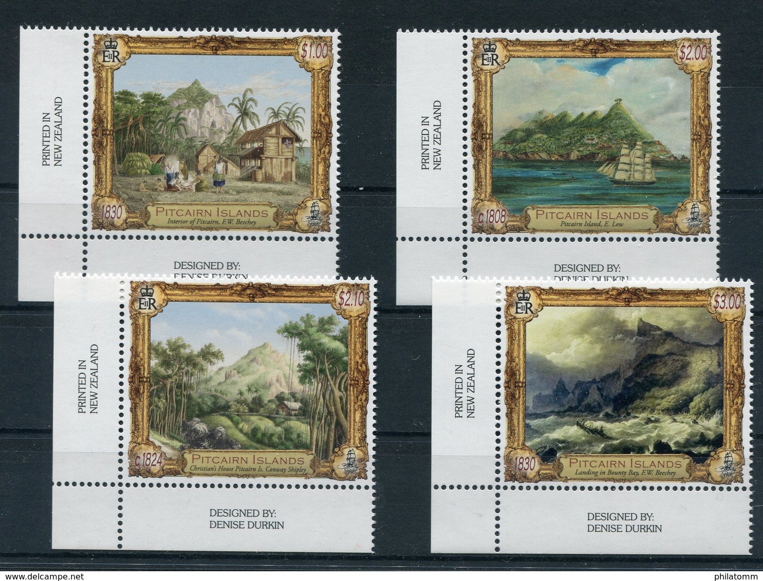 Pitcairn - Mi.Nr. 932 / 935 - "Pitcairn In Der Kunst" ** / MNH (aus Dem Jahr 2015) - Pitcairninsel