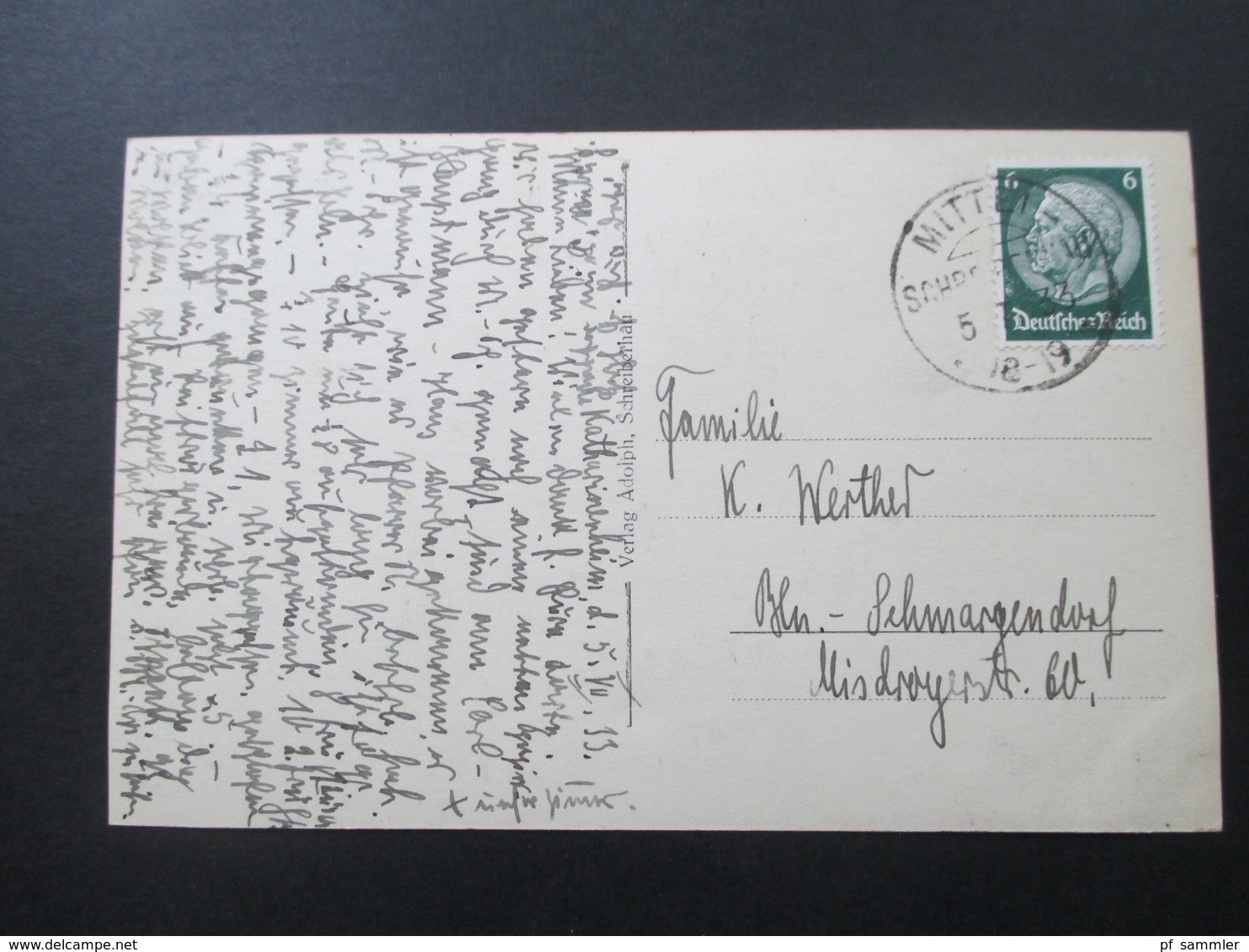 AK 5 Stück 1933 Riesengbirge z.B. Mittel / Ober und Nieder -Schreiberhau zum Teil mit KOS Stempel!!