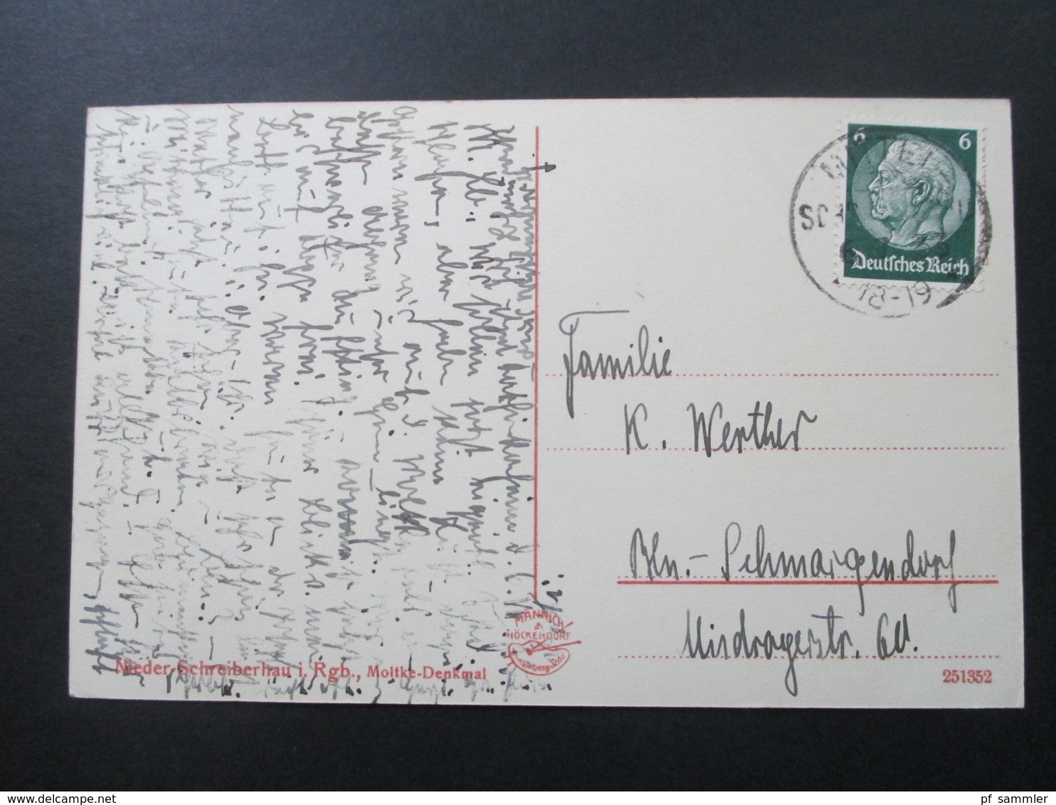 AK 5 Stück 1933 Riesengbirge z.B. Mittel / Ober und Nieder -Schreiberhau zum Teil mit KOS Stempel!!