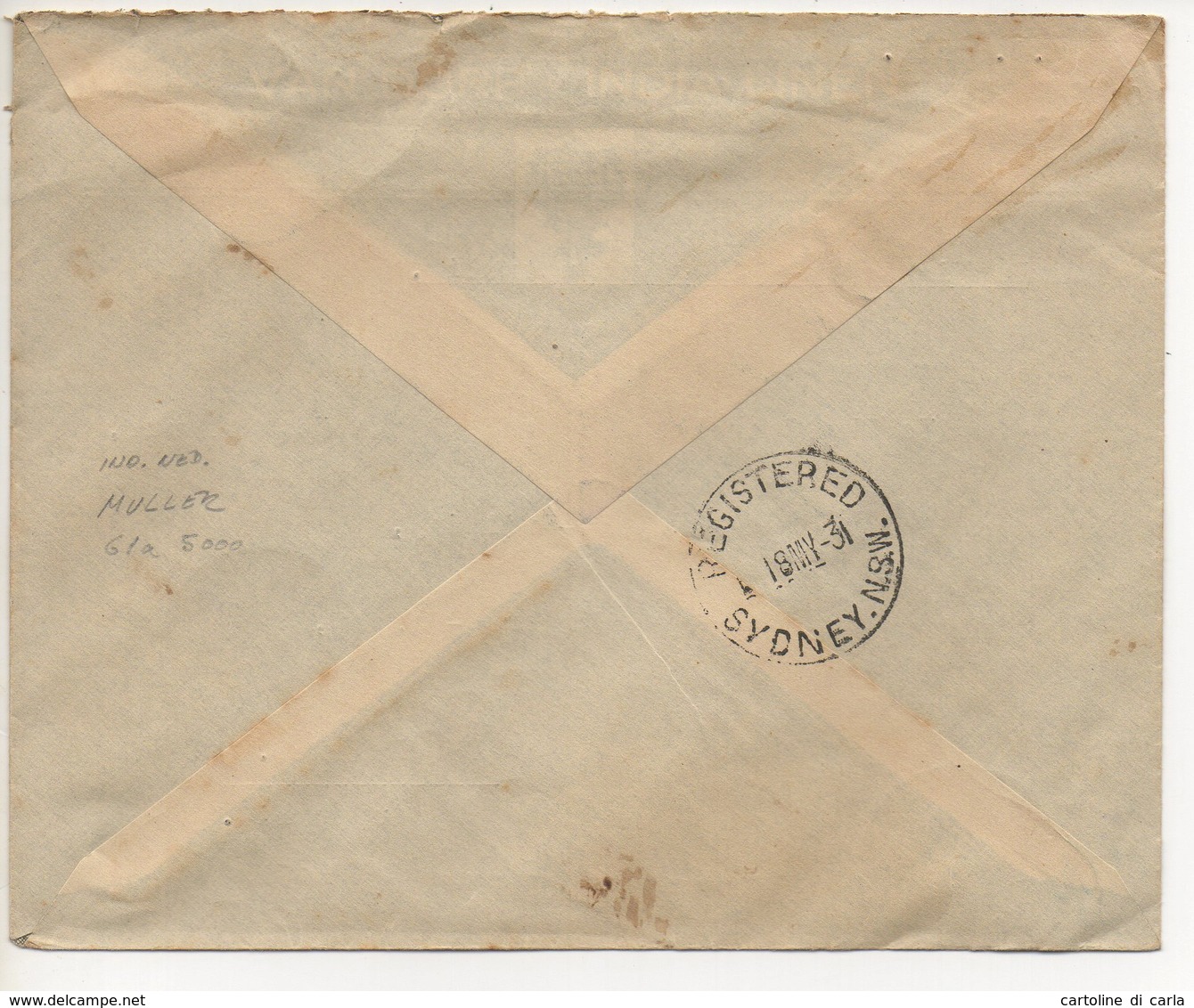 AIR MAIL LETTER 11 05 1931 #54 - Indonesia