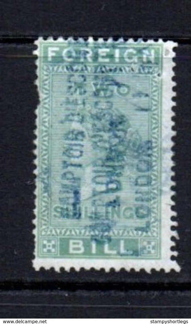 GB Fiscals / Revenues Foreign Bill Two Shillings Green Spacefiller - Fiscaux