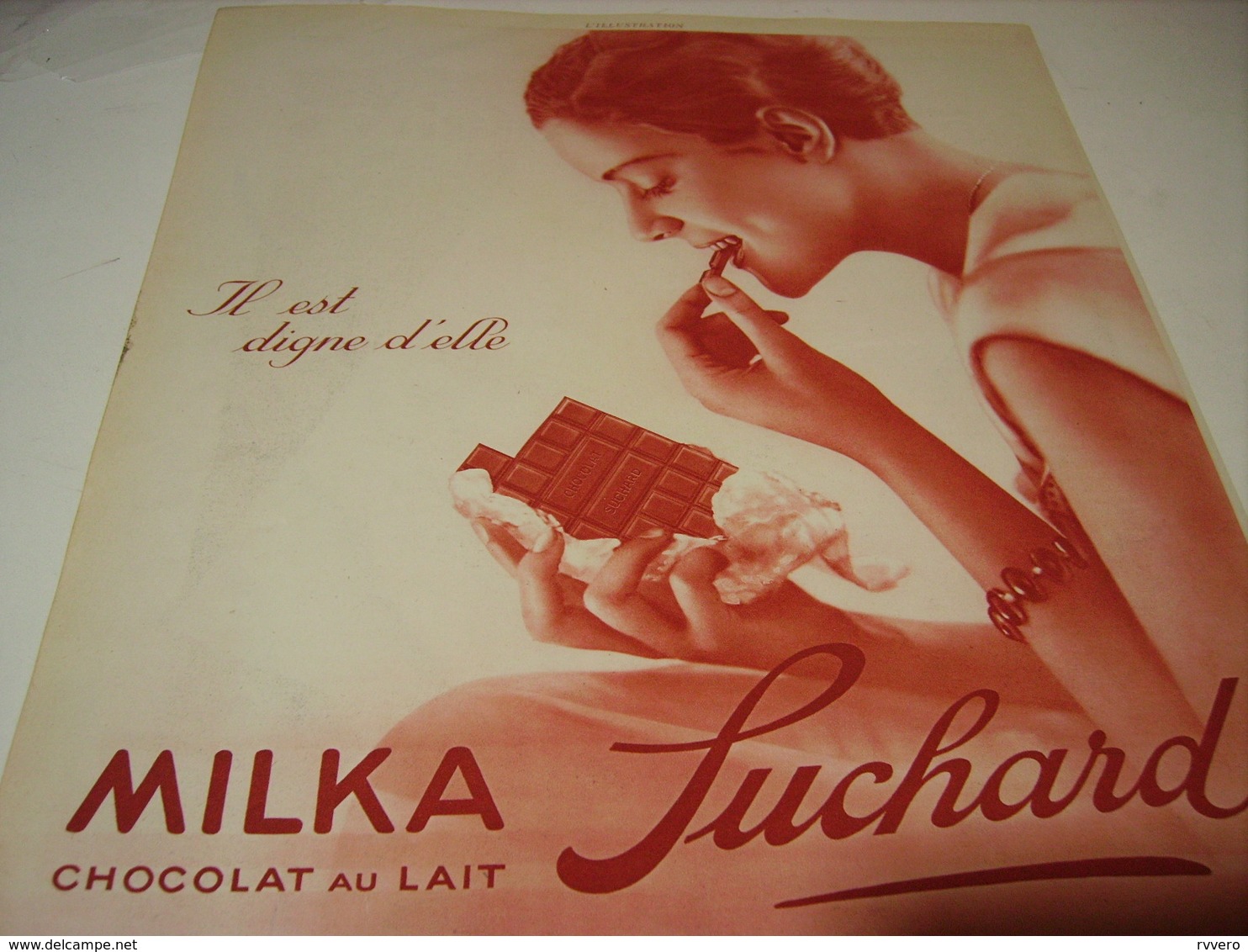 ANCIENNE PUBLICITE CHOCO MILKA SUCHARD 1930 - Affiches