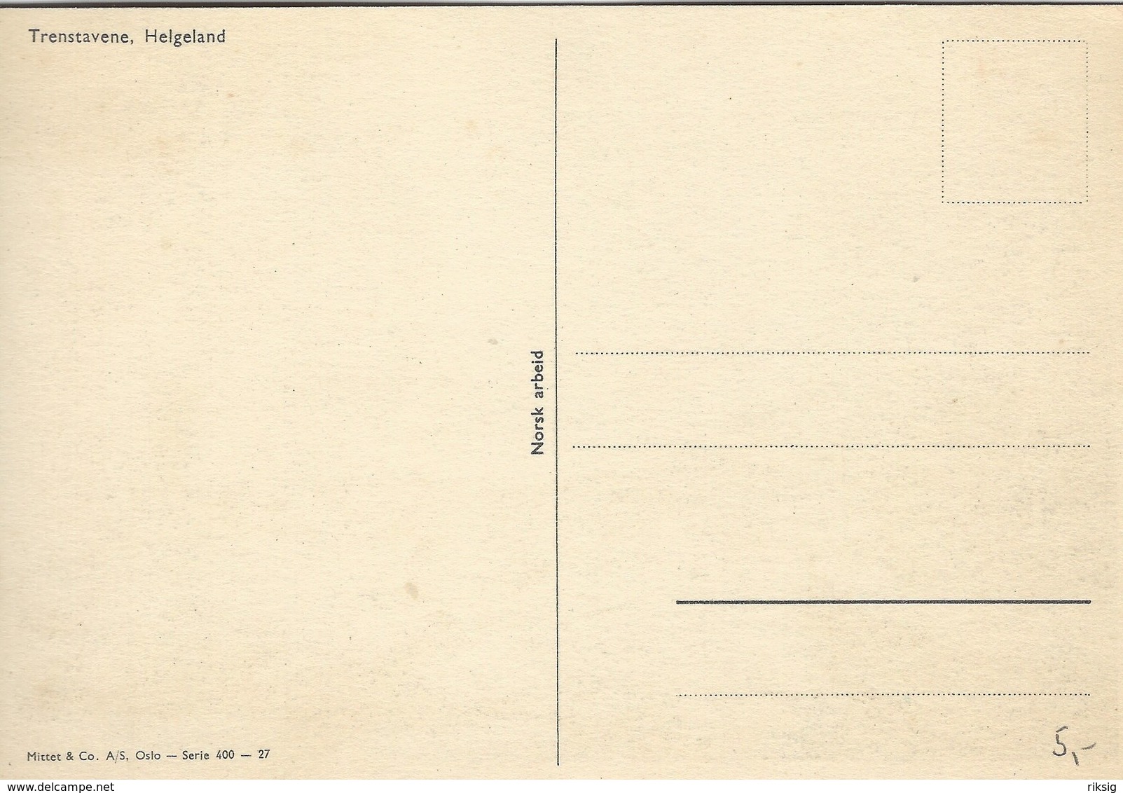 Norway -Trenstavene   Helgeland   B-3251 - Noorwegen