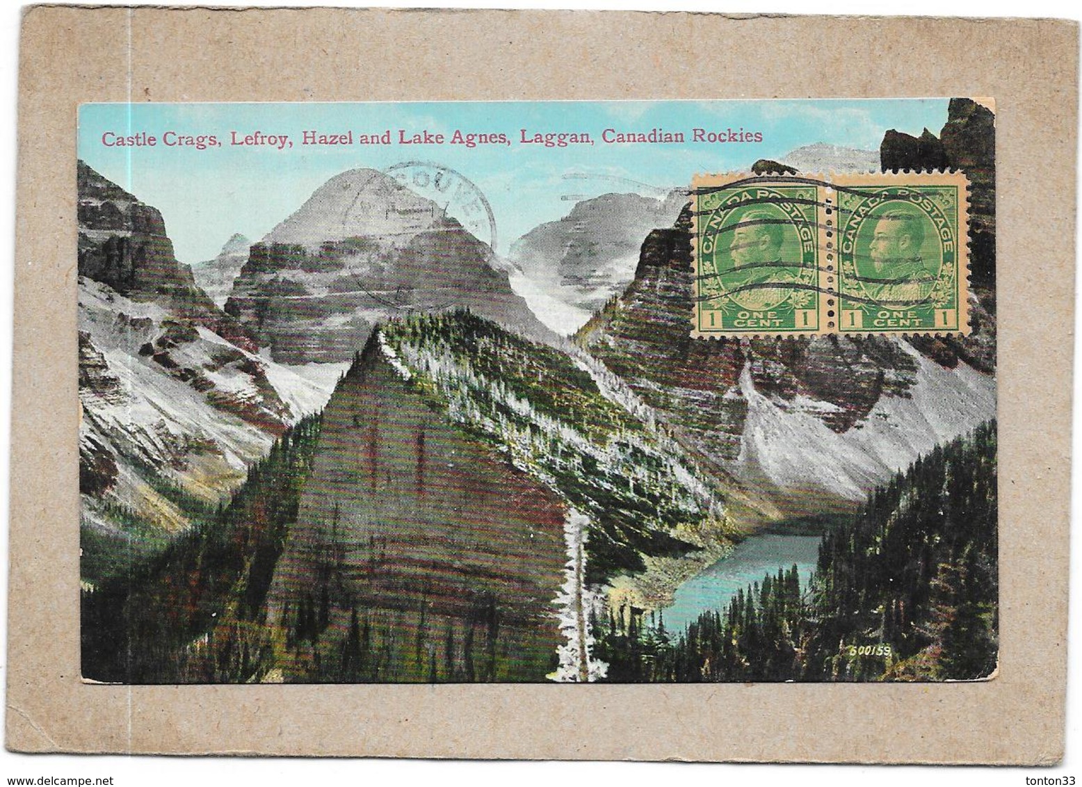 CANADA - Castle Crags Lefroy Hazel And Lake Agnes LAGGAN CANADIAN ROCKIES - DELC5 - - Autres & Non Classés