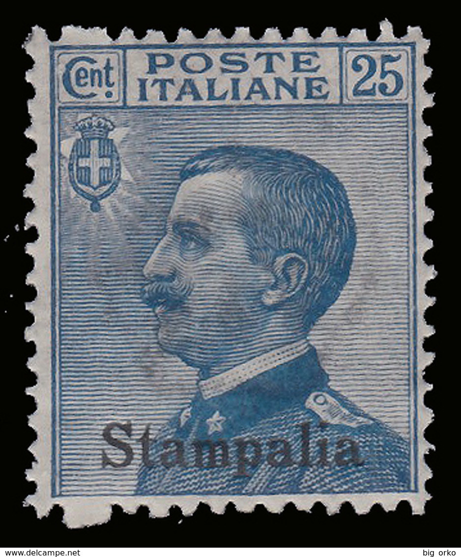 Italia - Isole Egeo: Stampalia - 25 C. Azzurro - 1912 - Dodécanèse