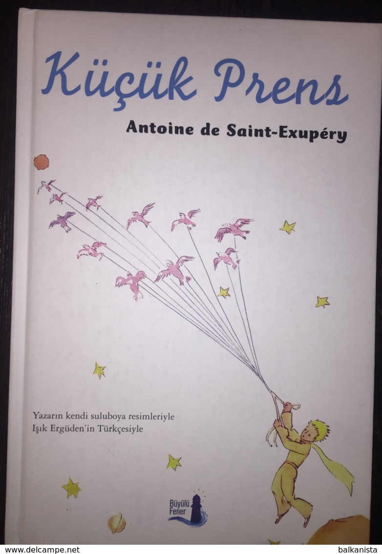 LITTLE PRINCE Saint Exupery TURKISH LANGUAGE COLORED PRINT Hard Cover 17x24 Cm - Giovani