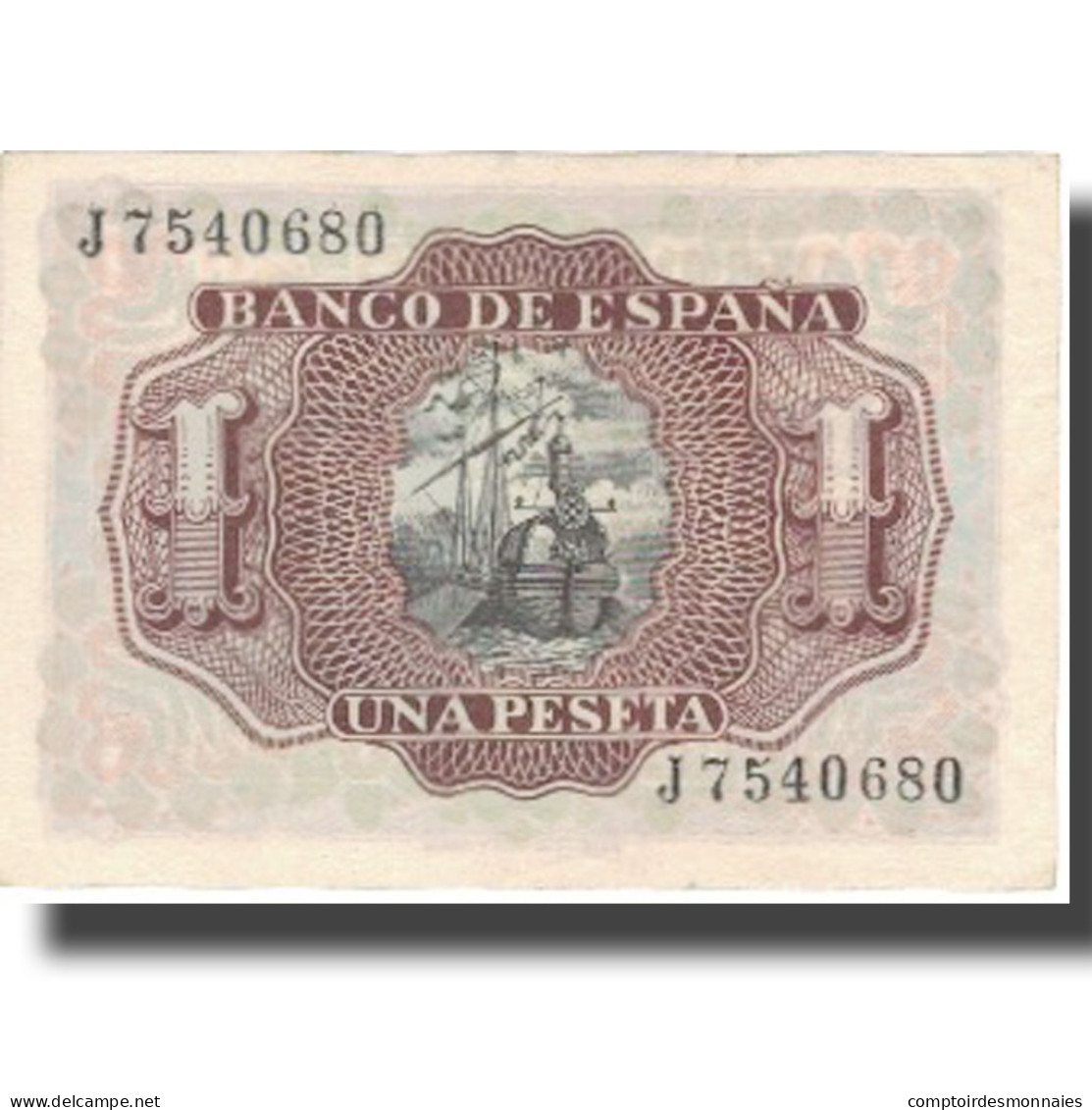 Billet, Espagne, 1 Peseta, 1953, 1953-07-22, KM:144a, SUP+ - 1-2 Pesetas