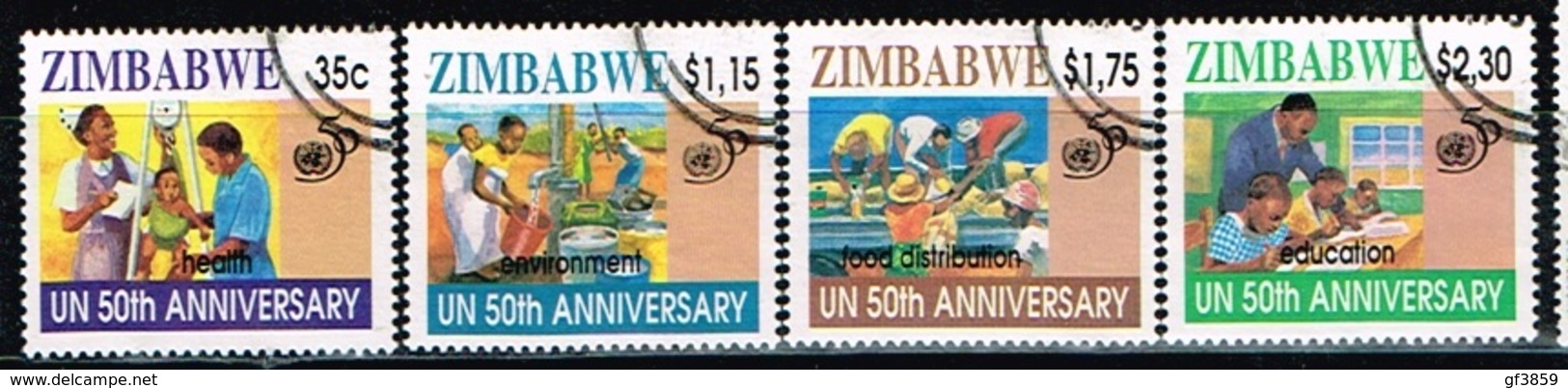 ZIMBABWE /Oblitérés/Used/1995 - 50 Ans De L'Onu - Zimbabwe (1980-...)