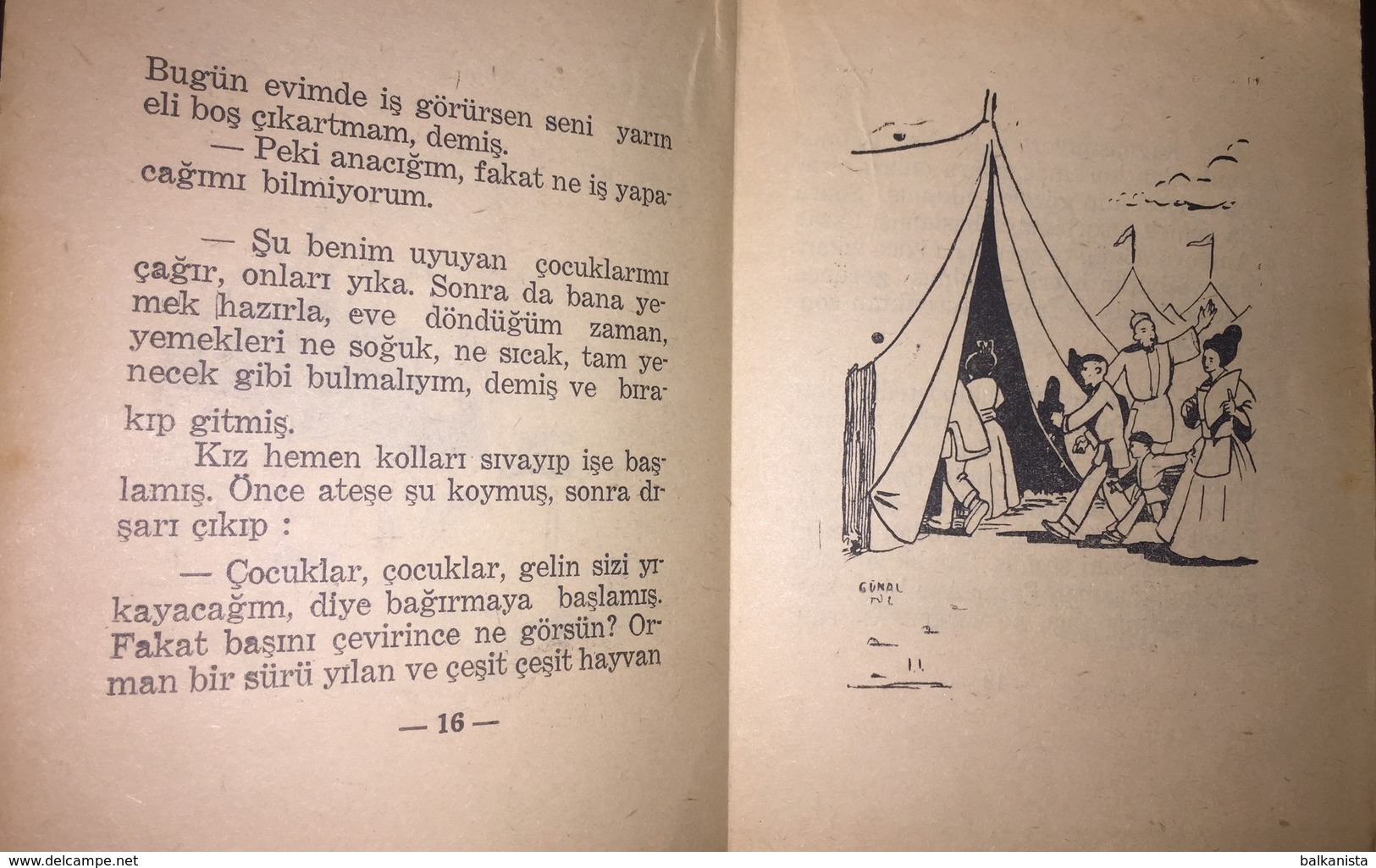 Sinbad The Sailor Illustrated Turkish Child Book 1960's - Giovani