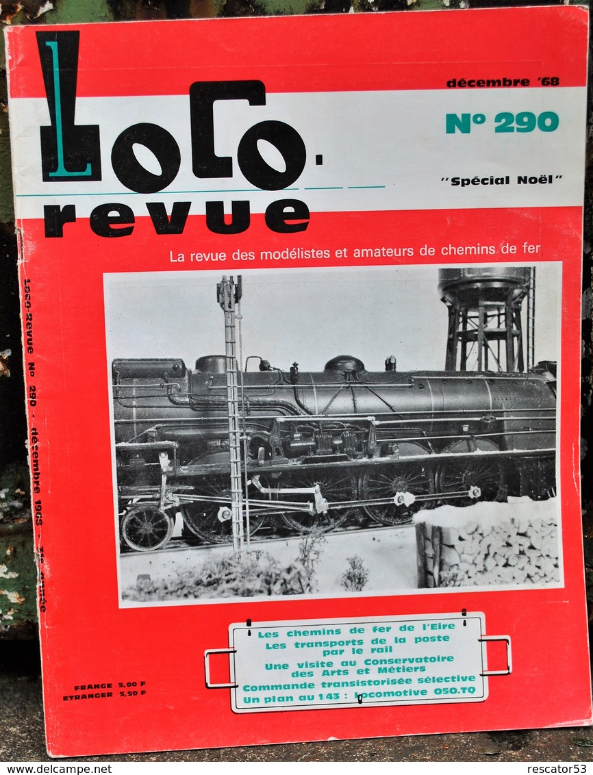 Rare Ancienne Revue Loco Revue N°290 De Décembre 1968 - French