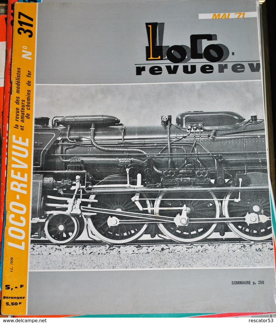 Rare Ancienne Revue Loco Revue N°317 De Mai 1971 - Français