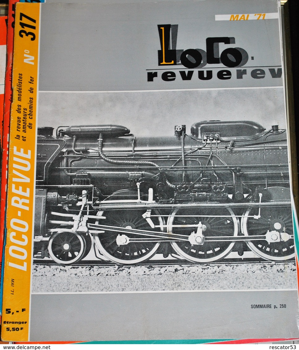 Rare Ancienne Revue Loco Revue N°317 De Mai 1971 - French