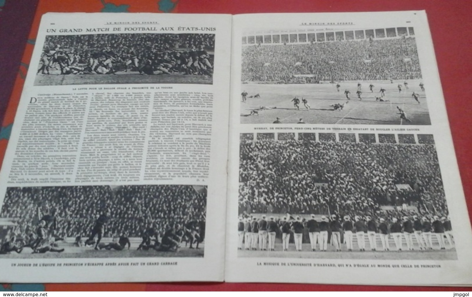 Miroir Des Sports N°23 9 Décembre 1920 Arthur Wyns,Salon Auto Londres,Football Américain Princeton  Harvard - Sport