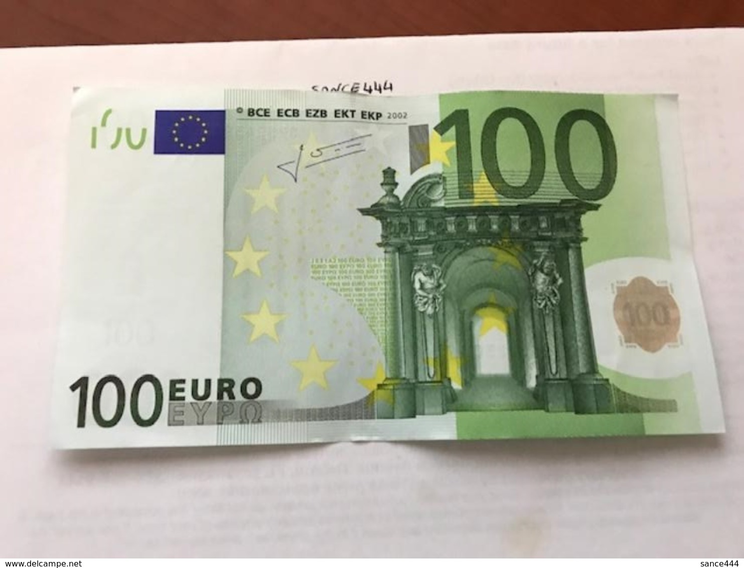 Italy Banknote 100 Euro 2002 #2 - Other & Unclassified