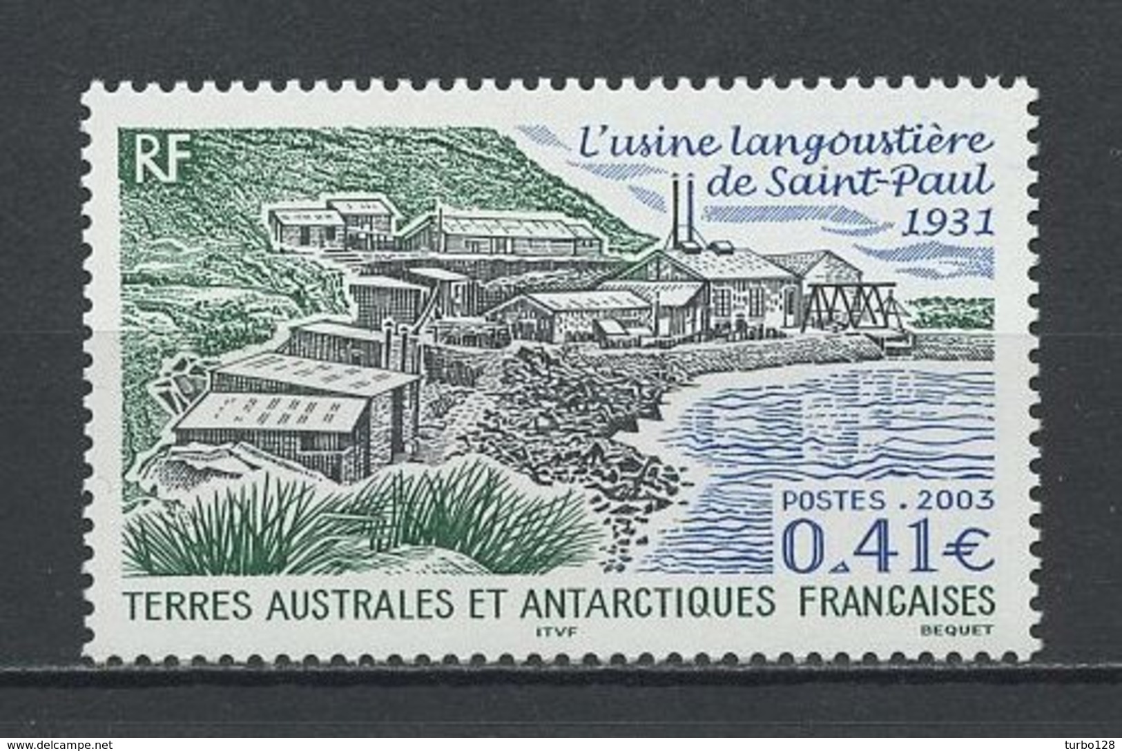 TAAF 2003 N° 349 ** Neuf MNH Superbe C 1,70 € Usine Langoustière De Saint Paul - Neufs