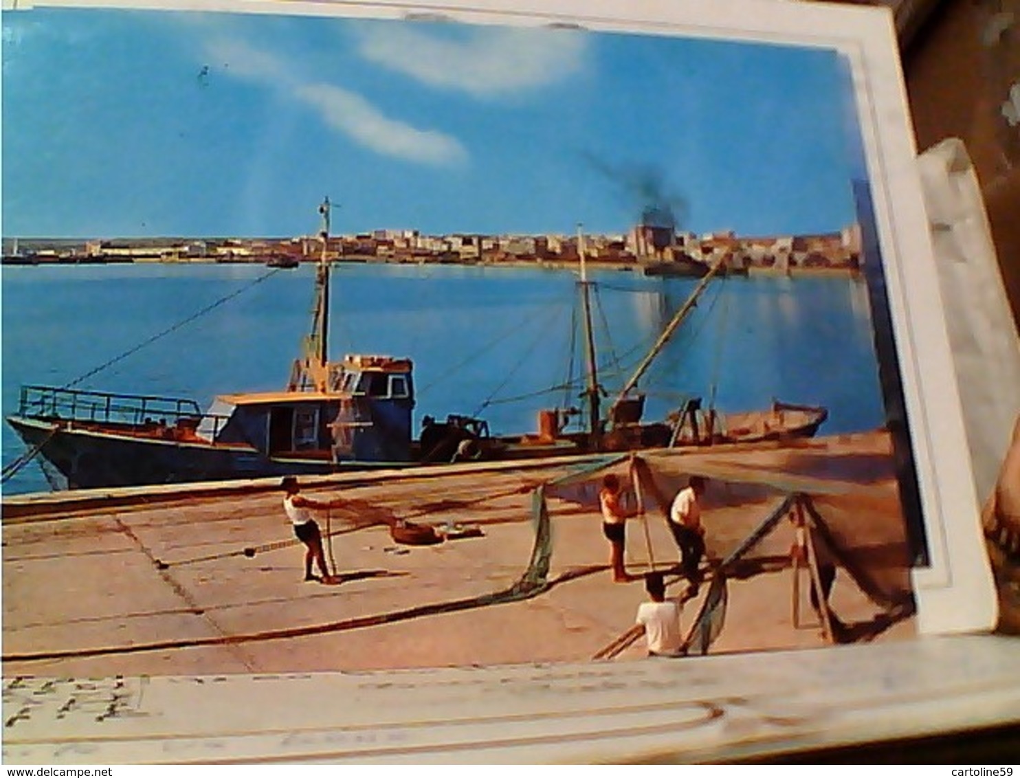 MANFREDONIA PORTO  BARCA DA PESCA  VB1970  GW5145 - Manfredonia