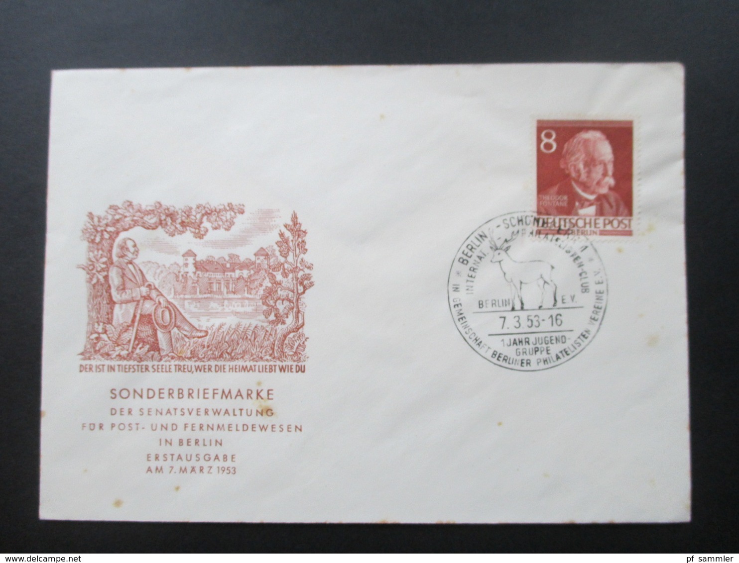 Berlin 1953 - 57 FDC mit Besseren!! Auch Männer der Geschichte Berlins. Otto Lilienthal Grosstausch usw.