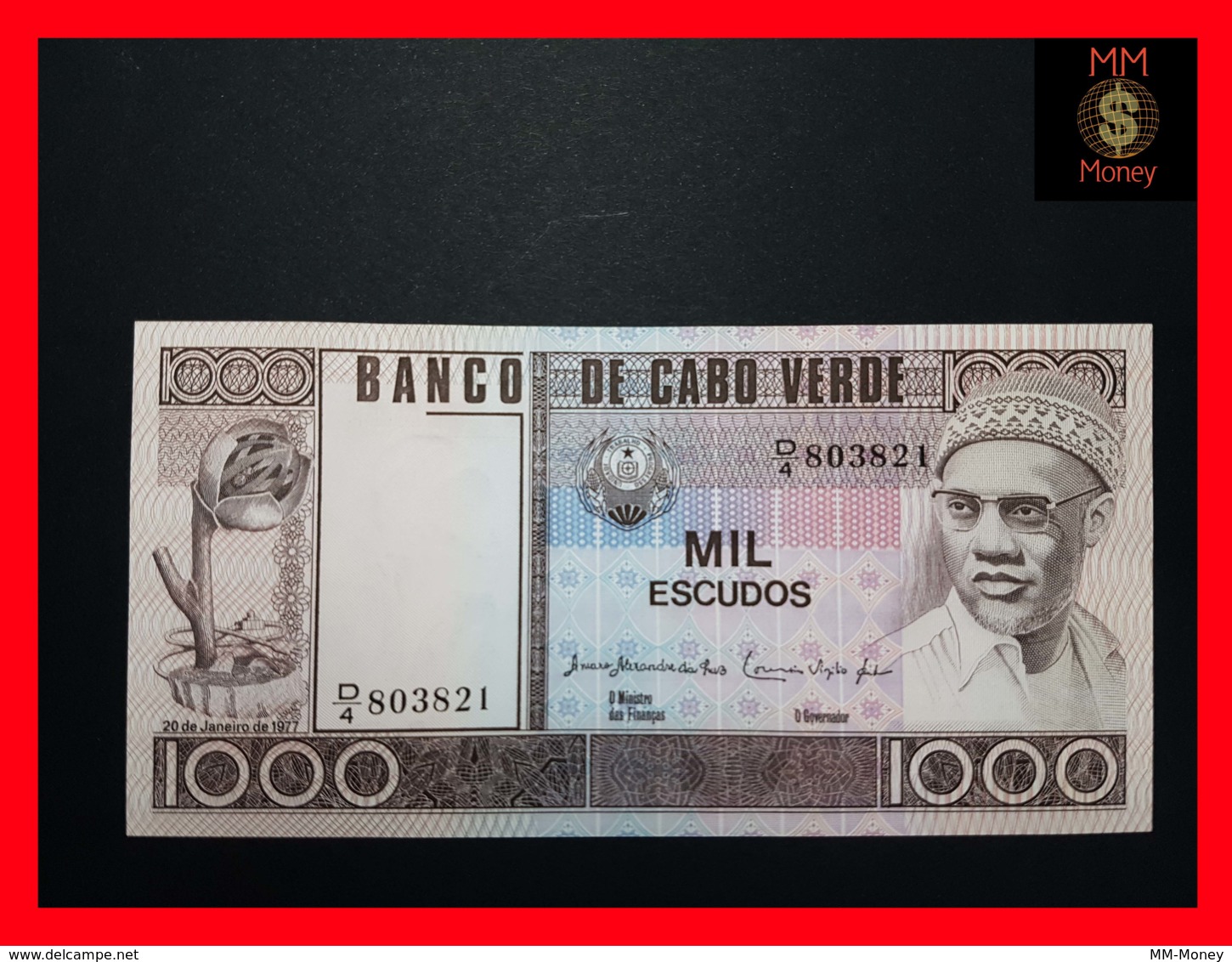 CAPE VERDE 1.000 1000 Escudos 20.1.1977  P. 56  UNC - Cap Vert