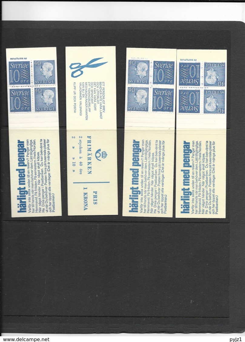 HA 12F 1964 MNH Slot Machin Booklets, Set Of 4 - 1951-80