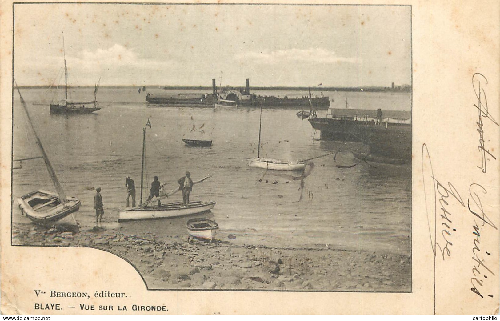 33 - BLAYE - Vue Sur La Gironde En 1902 - Blaye