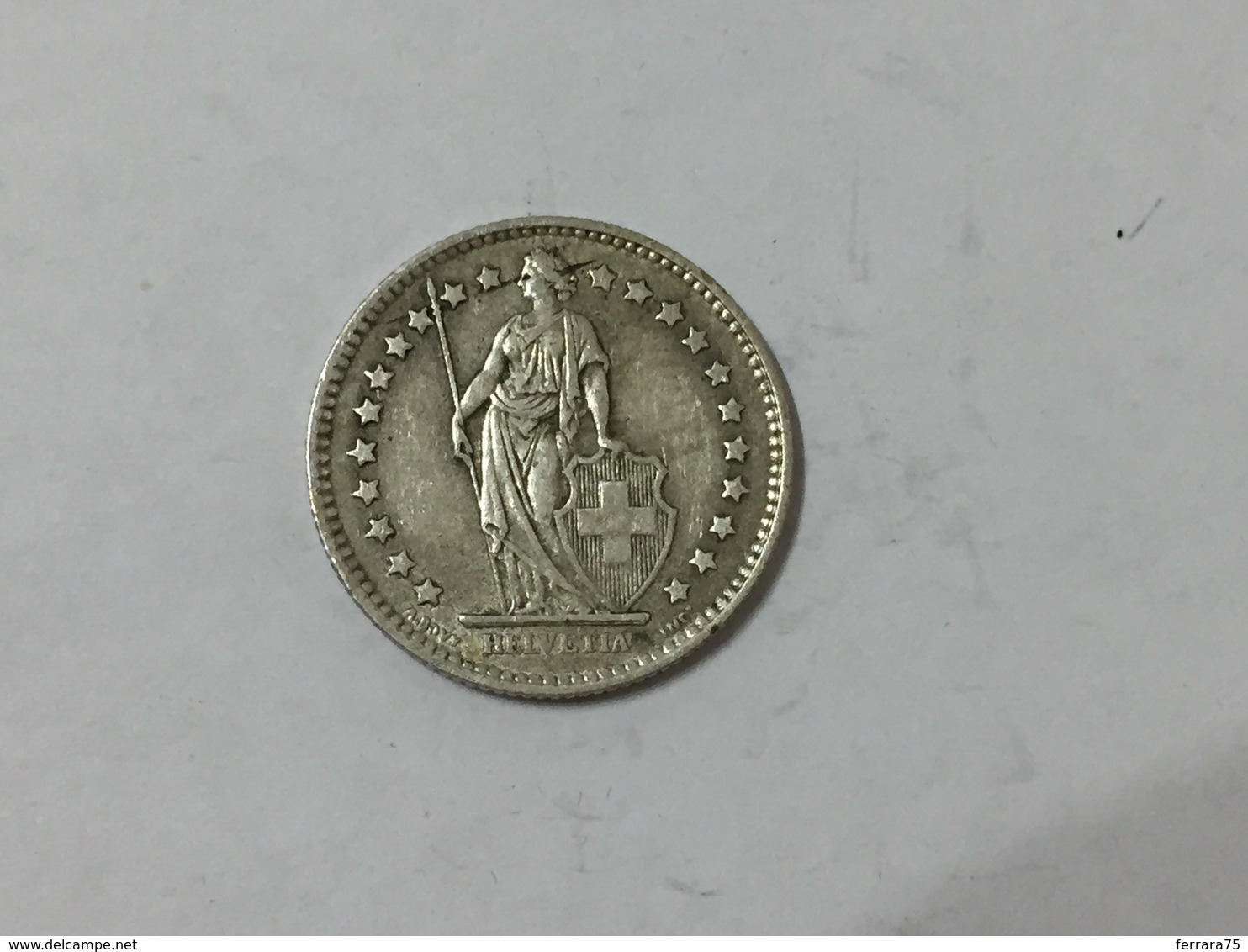 MONETA Svizzera Switzerland 1 Franco Franc 1959  Helvetia ARGENTO SILVER - Altri & Non Classificati