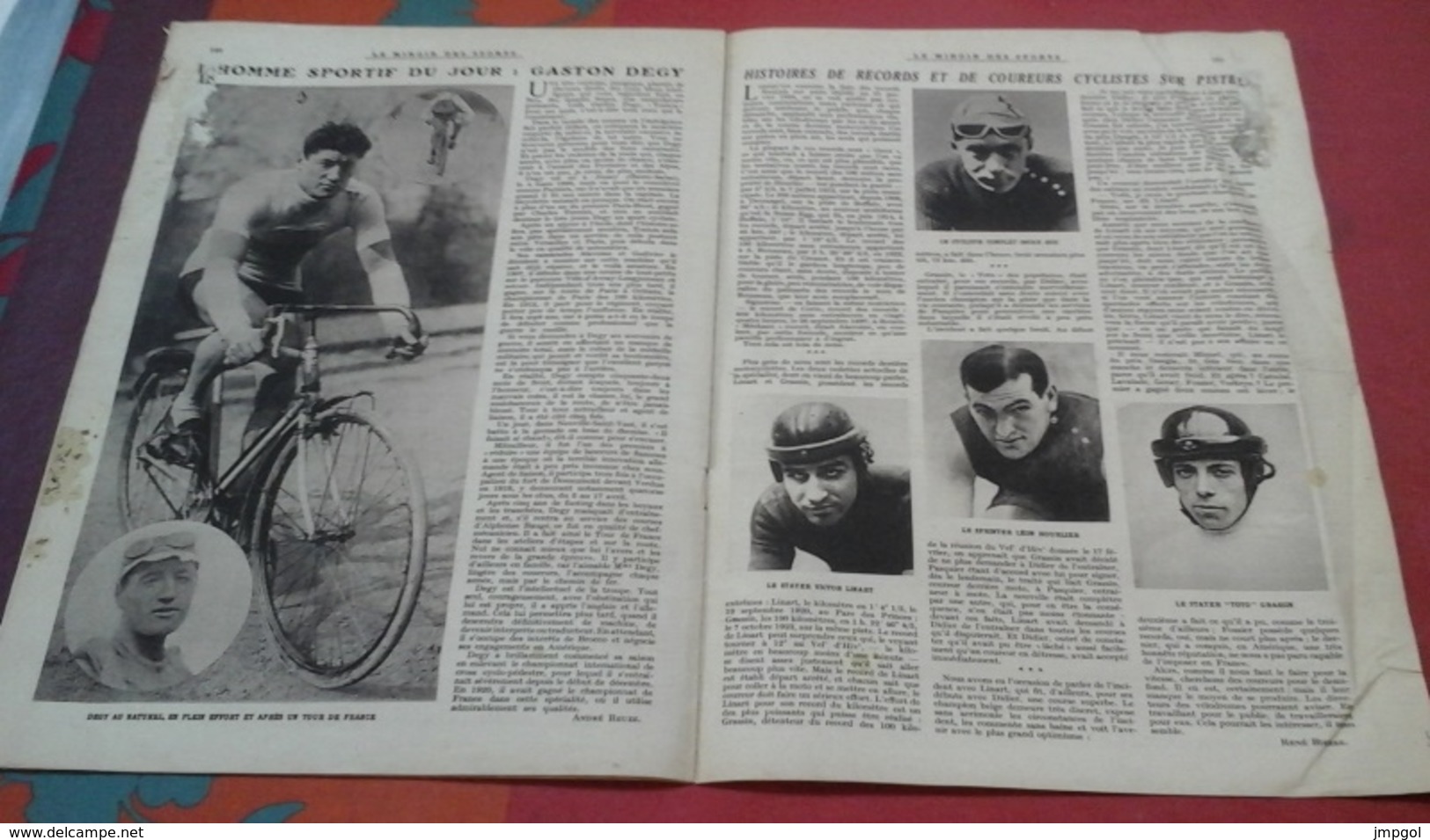 Miroir Des Sports N°191 28 Février 1924 Johnny Weissmuller,Sadi Lecointe Hydravion,Gaston Degy,Thoum'azo Caricatures - Sport