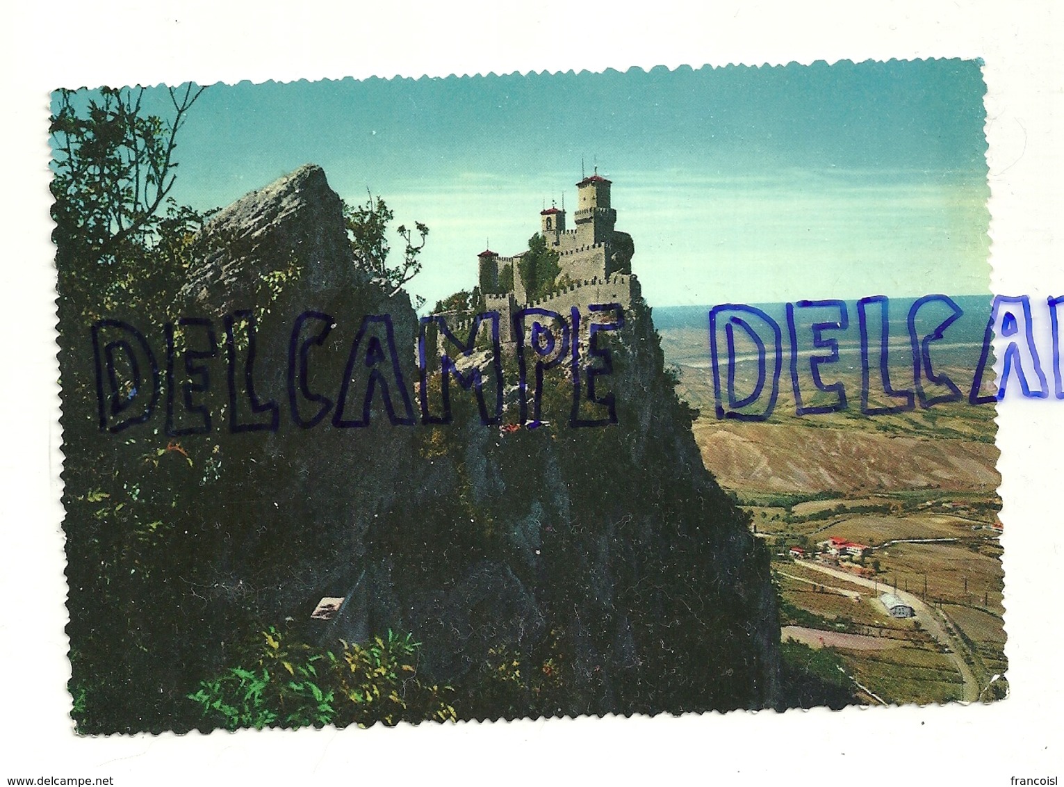 République De Saint-Marin. La Première Tour Et Panorama. P. Marzari SRL. Da Fotocolor Kodak Ektachrome - Saint-Marin