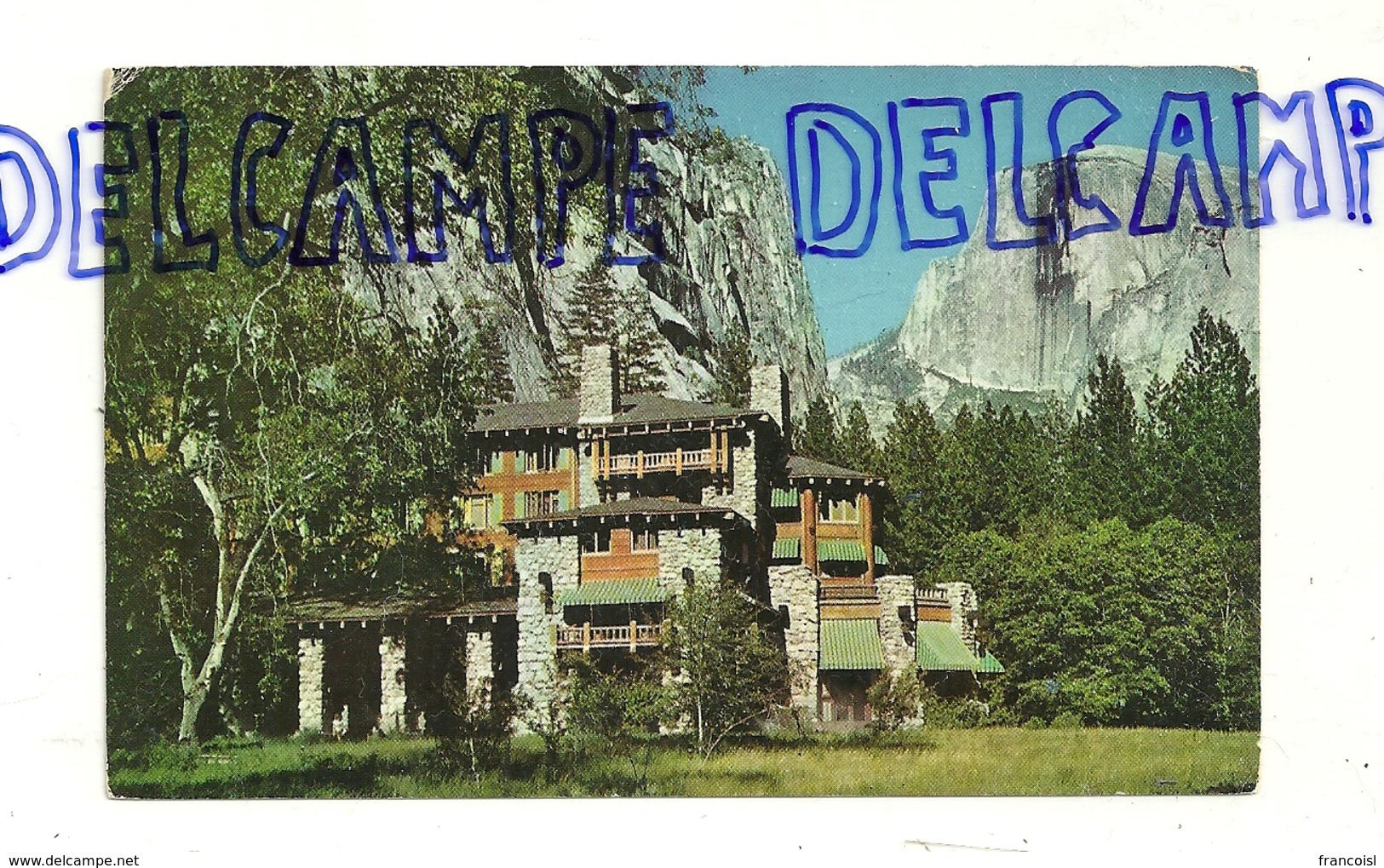 Etats-Unis. Hôtel : The Ahwahnee. Parc Yosemite. Californie. "Curteichcolor" Reproduction From Kodachrome Original - Hotels & Restaurants