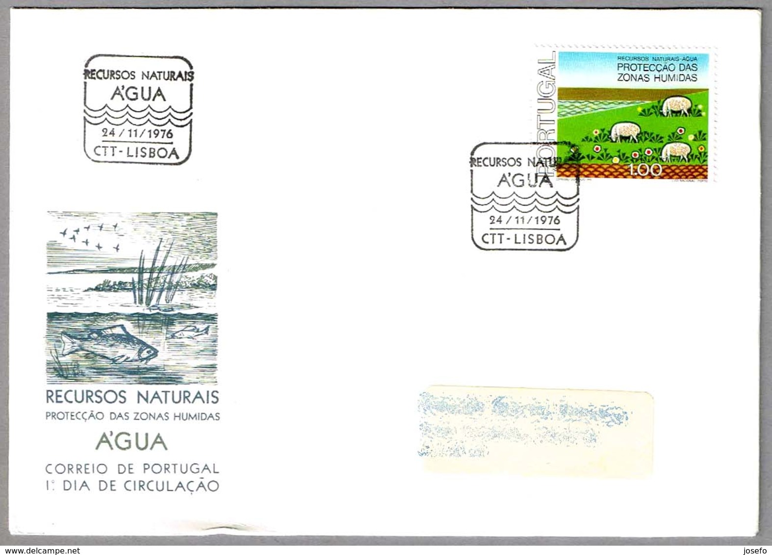 RECURSOS NATURALES - AGUA - NATURAL RESOURCES. Lisboa 1976 - Protección Del Medio Ambiente Y Del Clima