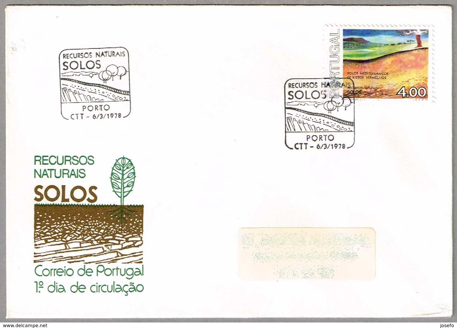 RECURSOS NATURALES - SUELOS - NATURAL RESOURCES. Porto 1978 - Protección Del Medio Ambiente Y Del Clima