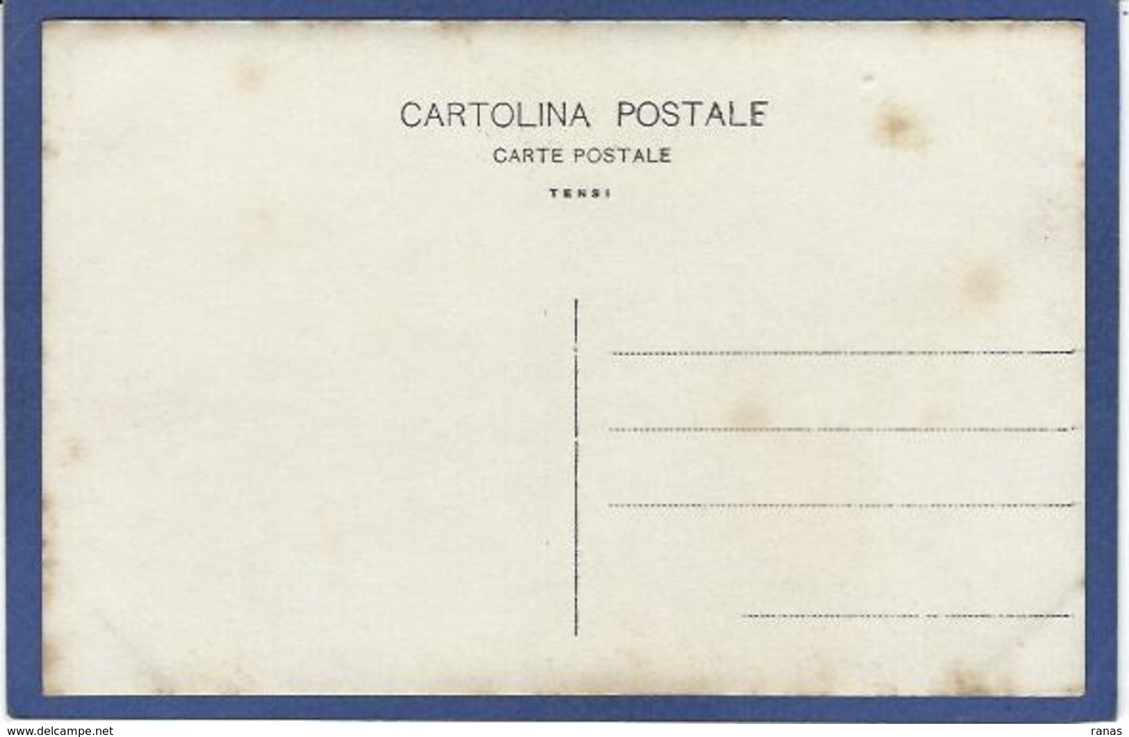 CPA Italie Italia Carte Photo RPPC Voir Scan Du Dos TENSI - Autres & Non Classés