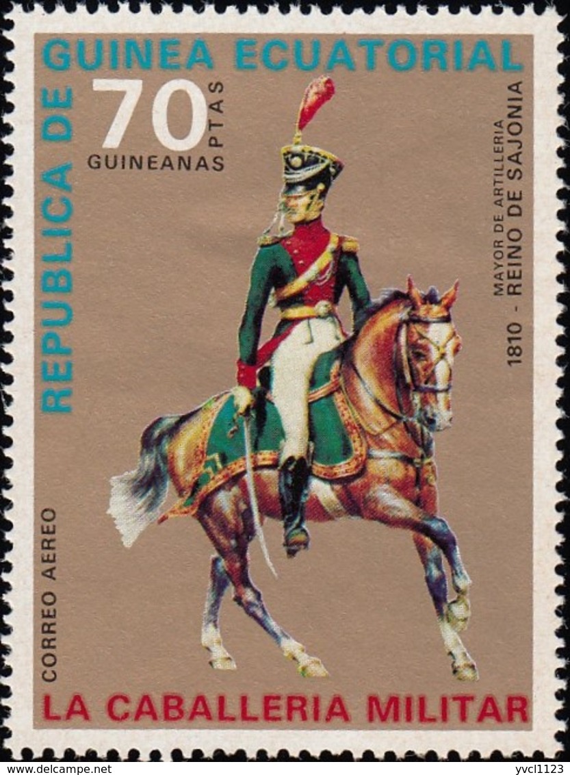 GUINEA ECUATORIAL - YW0737 Cavalry Uniforms  / Mint NH Stamp - Äquatorial-Guinea