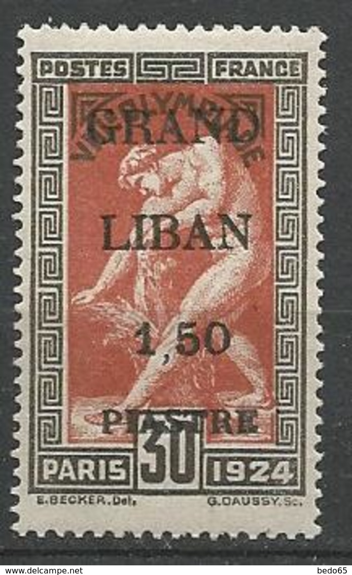 GRAND LIBAN  N° 20 NEUF* TRACE DE CHARNIERE TB / MH - Unused Stamps