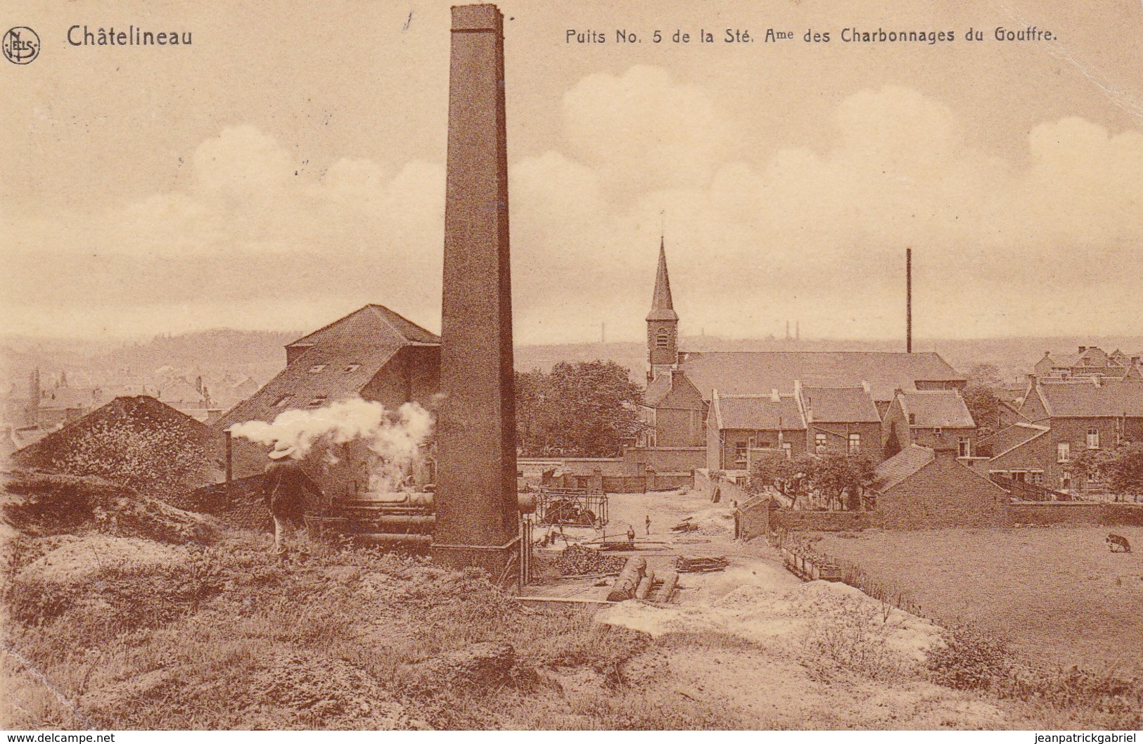 Chatelineau Puits N°5 De La Ste Avenue Des Charbonnages Du Gouffre - Bergbau