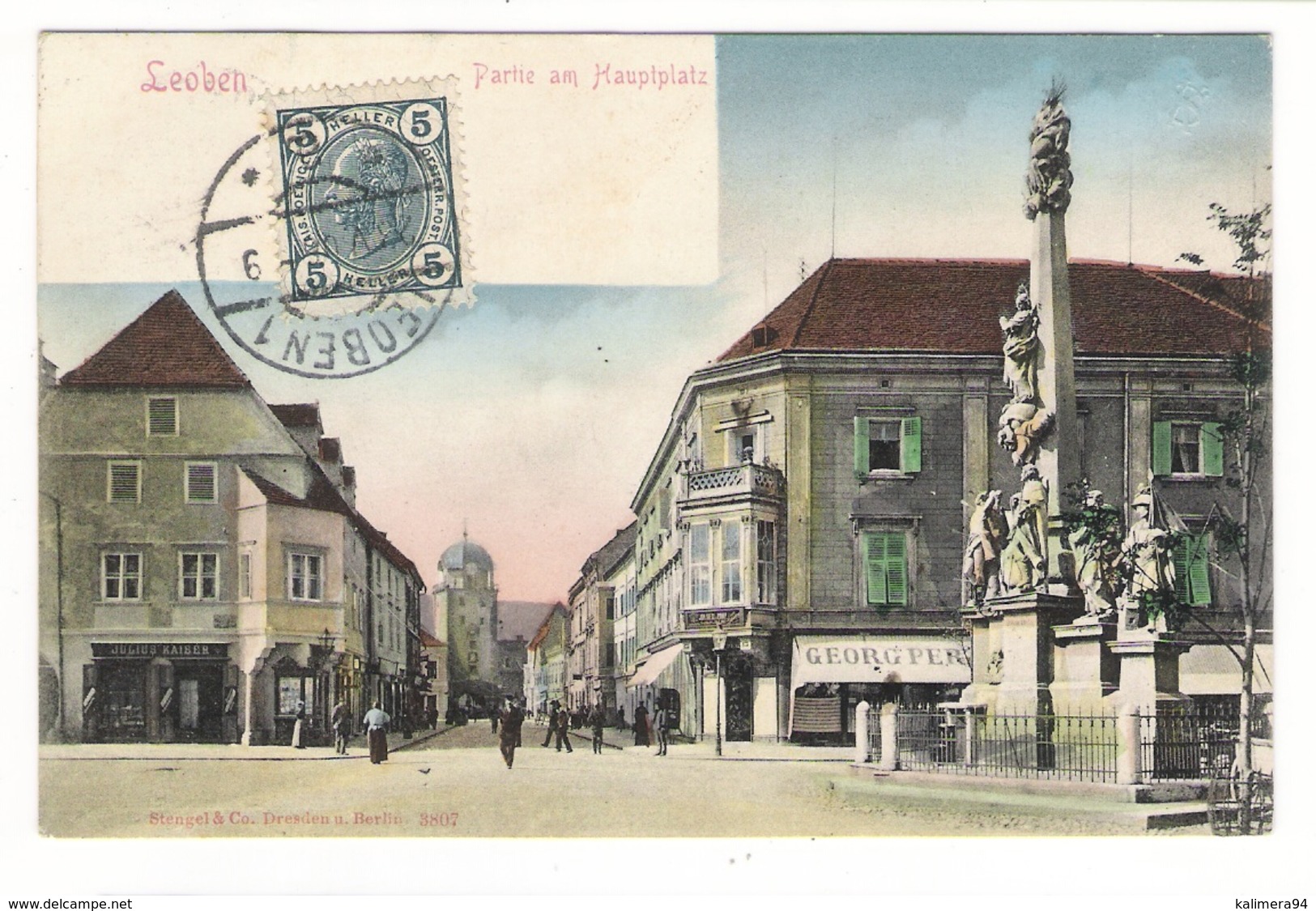 AUTRICHE  /  LEOBEN  ( Styrie, Près Slovénie ) /  PARTIE  AM  HAUPTPLATZ - Leoben