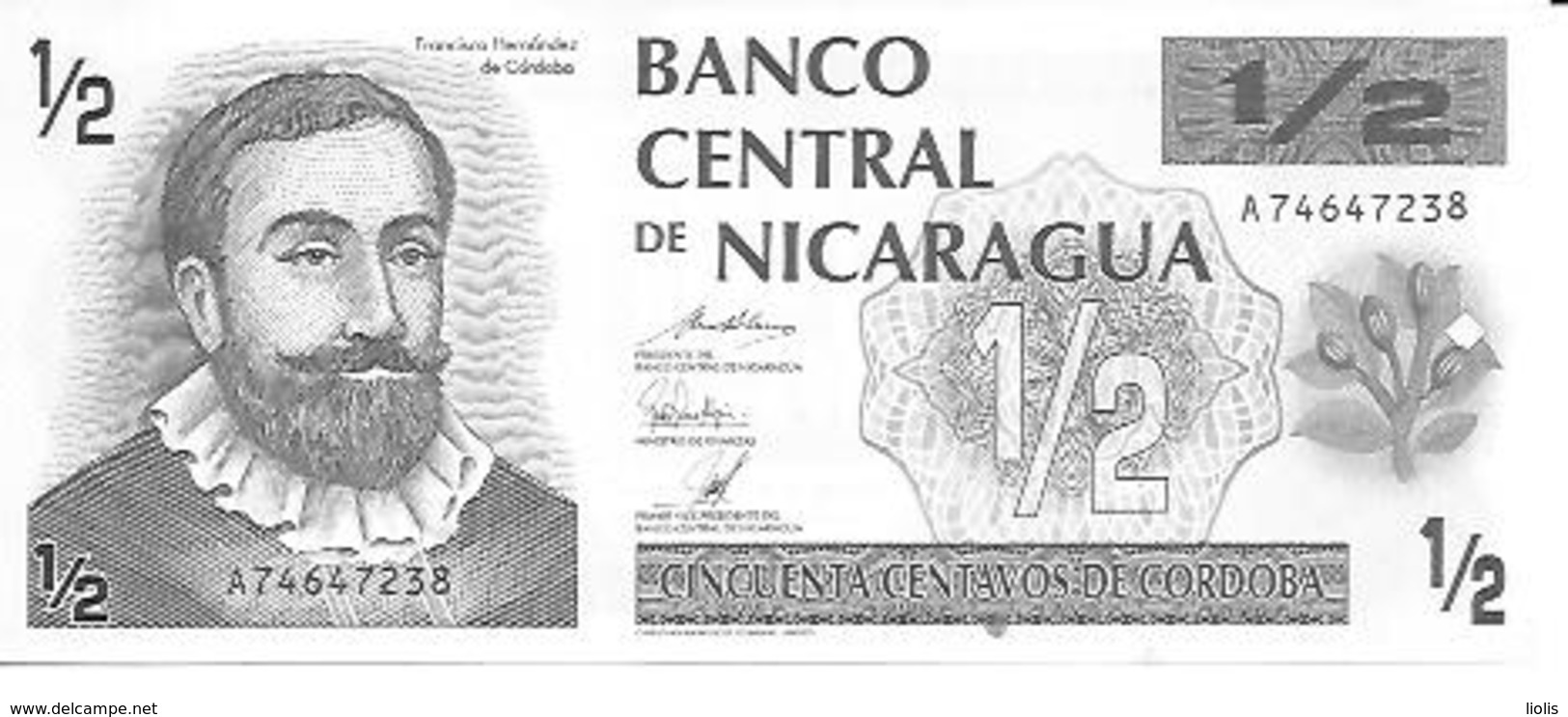 Nicaragua  P-172    0.50 Cordoba  1992  UNC - Nicaragua