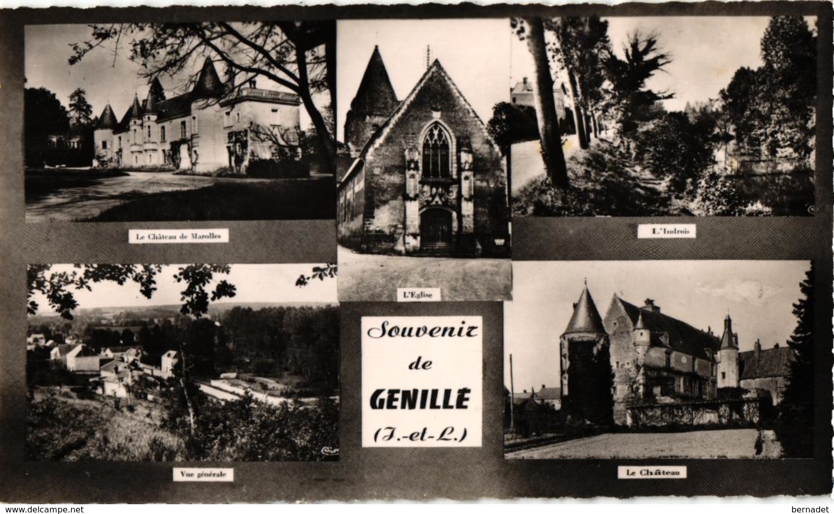 37 .. SOUVENIR DE GENILLE ... MULTIVUES - Genillé