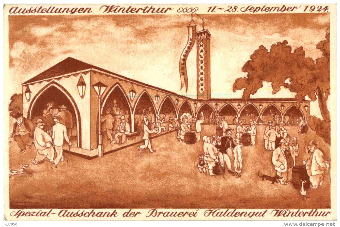 Winterthur - Ausstellung 1924 Brauerei Haldengut - Winterthur