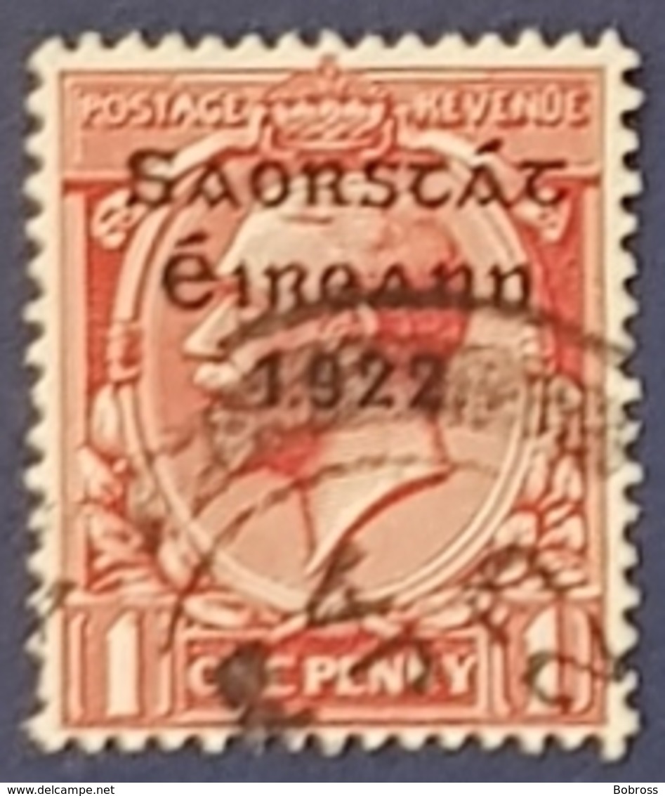 1922 Éire, Ireland, Great Britain Stamps Overprinted In Black, Used - Oblitérés